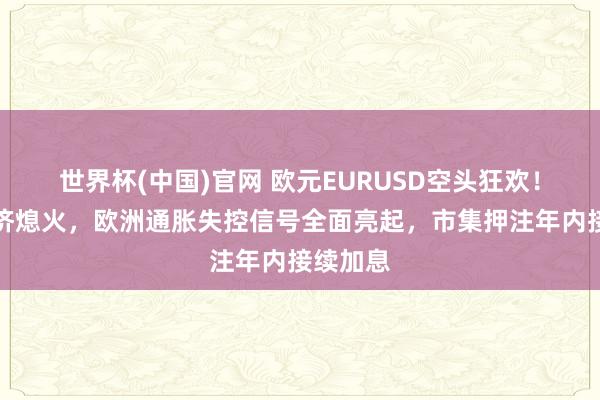 世界杯(中国)官网 欧元EURUSD空头狂欢！德国经济熄火，欧洲通胀失控信号全面亮起，市集押注年内接续加息