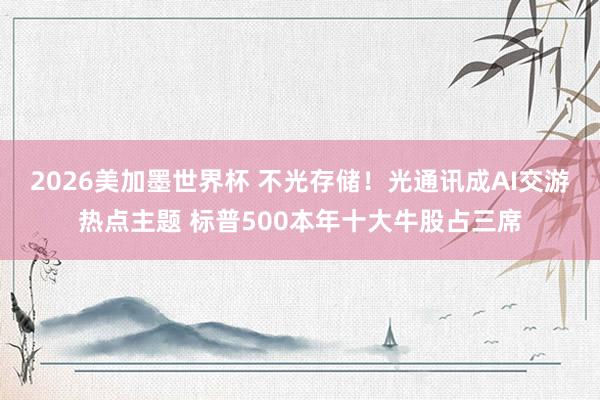 2026美加墨世界杯 不光存储！光通讯成AI交游热点主题 标普500本年十大牛股占三席