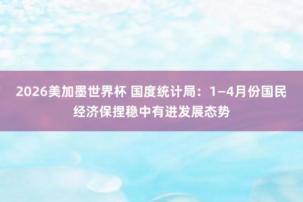 2026美加墨世界杯 国度统计局：1—4月份国民经济保捏稳中有进发展态势