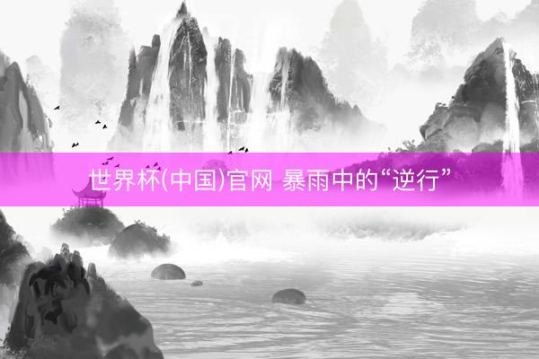 世界杯(中国)官网 暴雨中的“逆行”